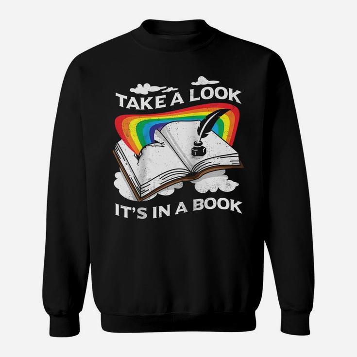 Love Reading Love Rainbows Gift Retro Rainbow Design Raglan Baseball Tee Sweatshirt