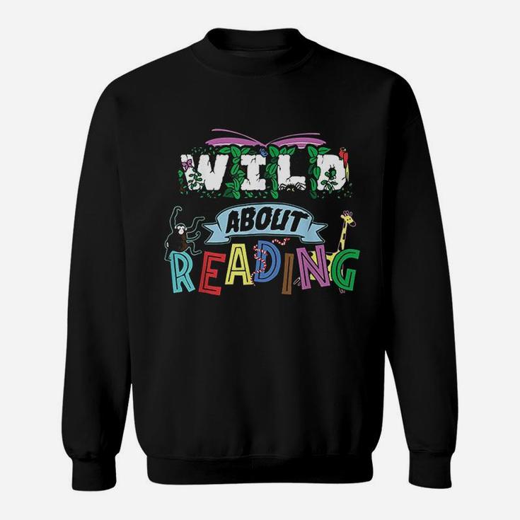 Love Reading Wild About Books Gift Teachers Sweatshirt