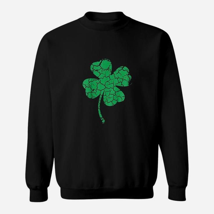 Lucky Four Leaf Clover St Patricks Day Sweatshirt