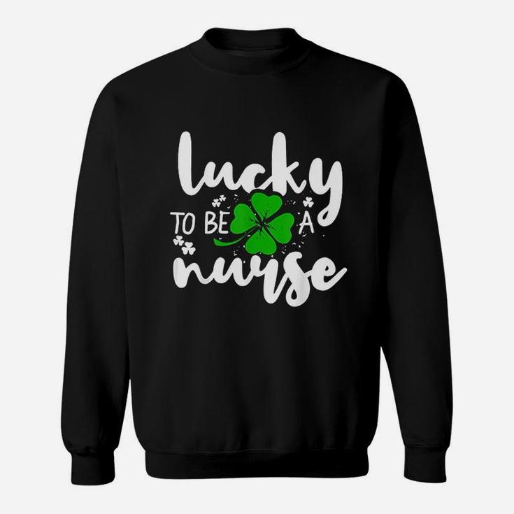 Lucky Nurse St Patricks Day Irish Nurse Gift Sweatshirt