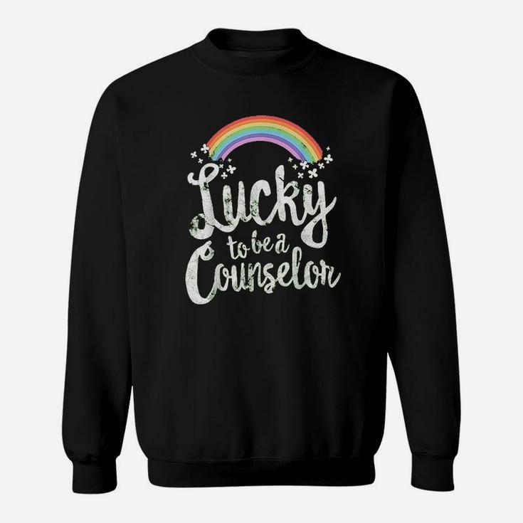Lucky To Be A Counselor School St Patricks Day Gift Sweatshirt