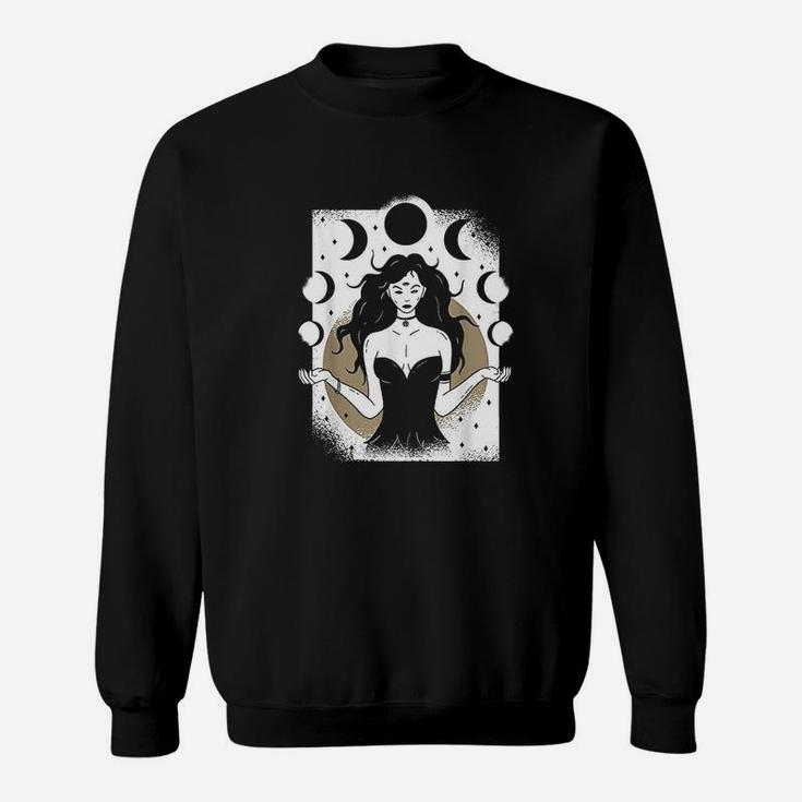 Luna The Moon Goddess Occult Moon Sweatshirt