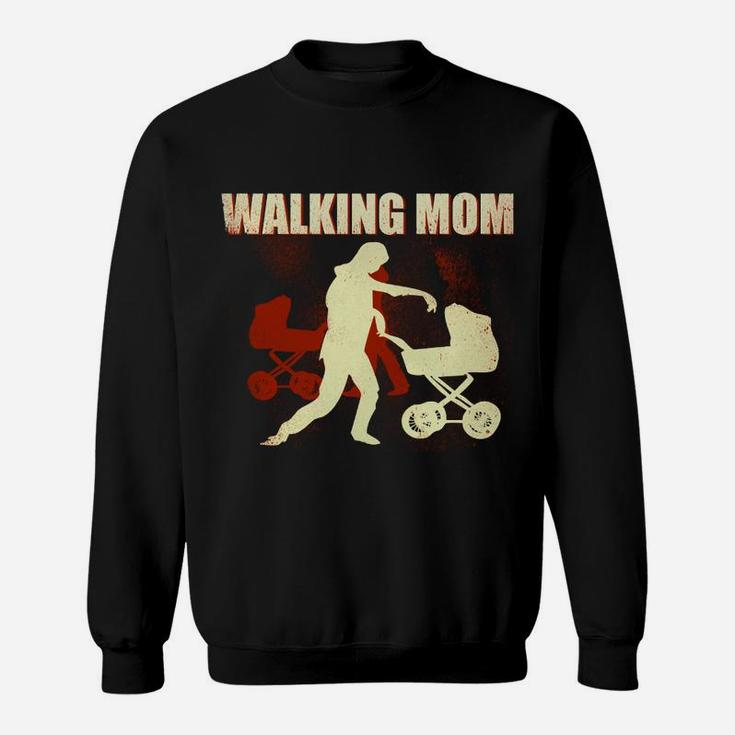 Lustiges Zombie-Mom Walking Sweatshirt, Mutter-Design Sweatshirt