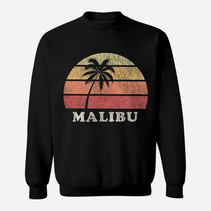 Malibu Ca Vintage 70S Retro Throwback Design Sweatshirt