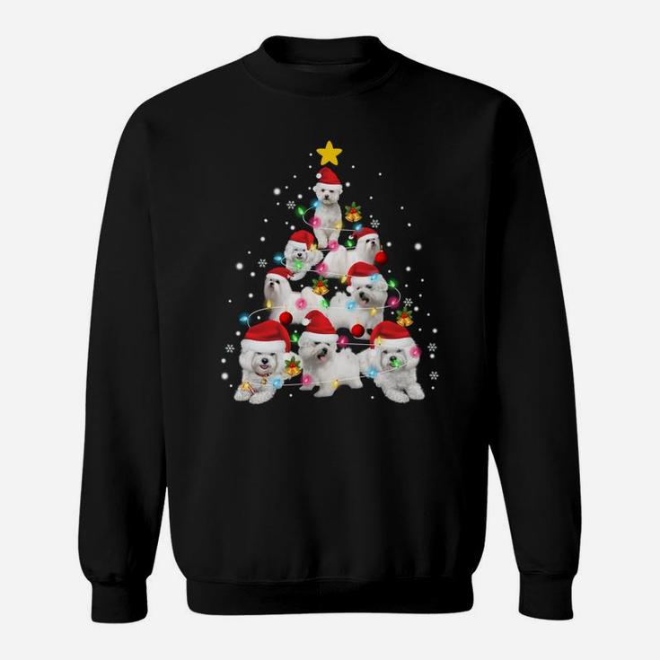 Maltese Dog Christmas Tree Funny Xmas Maltese Lovers Gifts Sweatshirt Sweatshirt