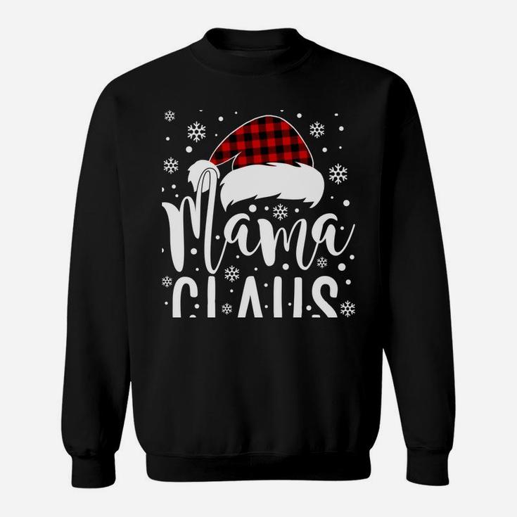 Mama Claus With Santa Hat - Mom Mama Mommy Christmas Funny Sweatshirt