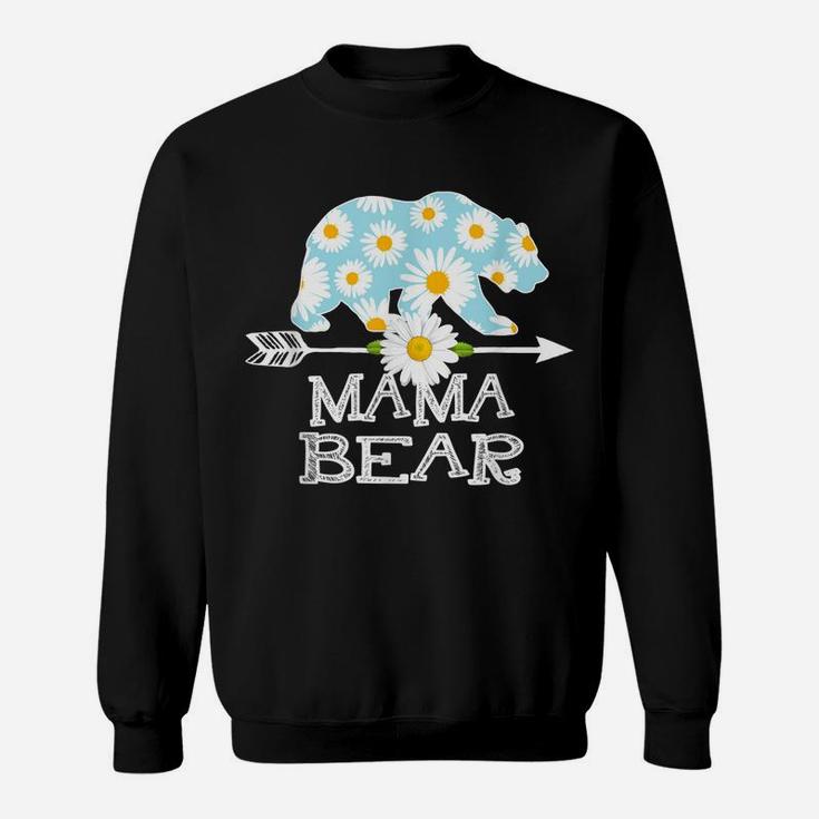 Mama Daisy Flower Bear Mothers Day Family Matching Sweatshirt