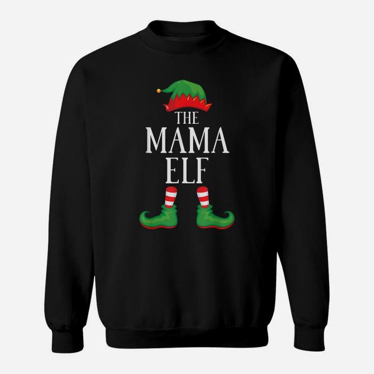 Mama Elf Matching Group Xmas Funny Family Christmas Sweatshirt