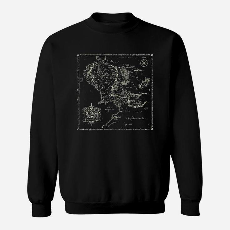 Map Of Middle Earth Sweatshirt