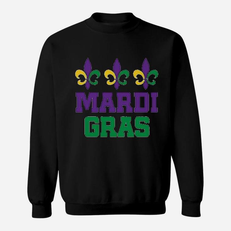 Mardi Gras Fleur De Lis Trio Youth Sweatshirt