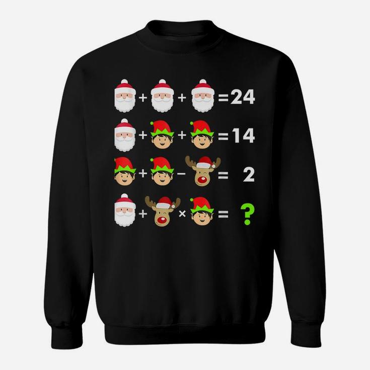 Math Teacher Christmas Bedmas Math Equation Xmas Holiday Sweatshirt