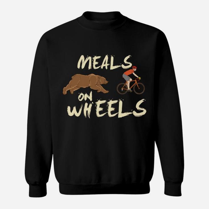 Meals On Wheels Cycling & Nature Design For Mountain Biker Sweatshirt
