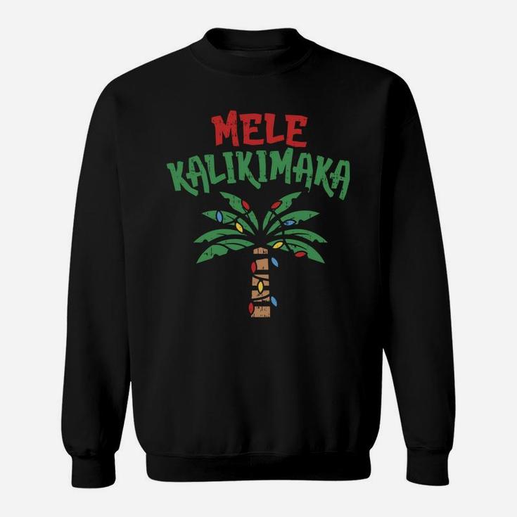Mele Kalikimaka Palm Tree Hawaiian Christmas In July Sweatshirt