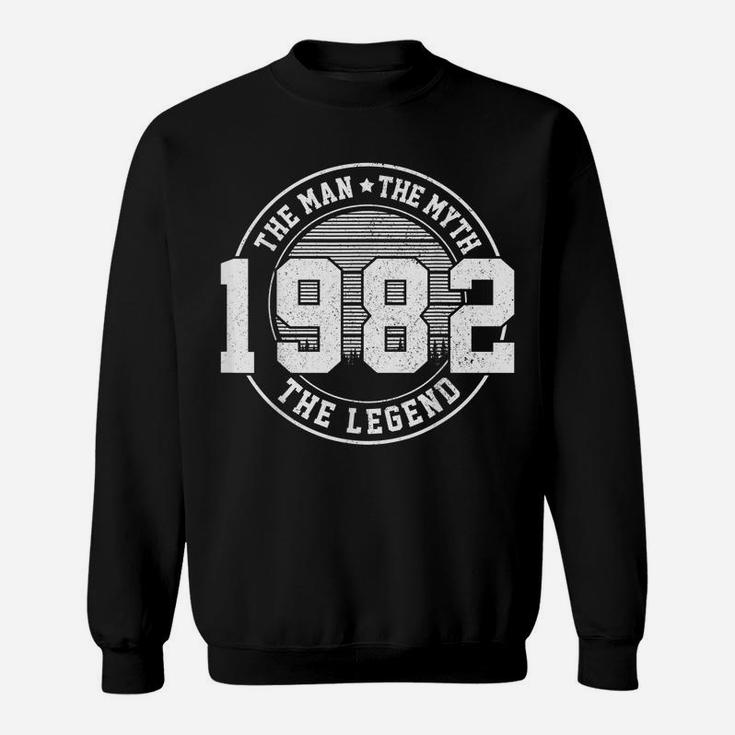 Mens 1982 The Man Myth Legend Vintage Men Funny 40Th Birthday Sweatshirt