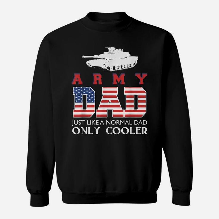 Mens Army Dad T Shirt - Stars And Stripes Veteran Design Sweatshirt