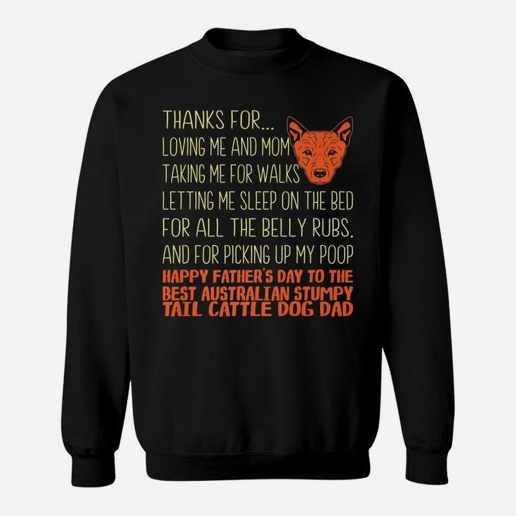 Mens Australian Stumpy Tail Cattle Dog Dad Father's Day Gift Sweatshirt