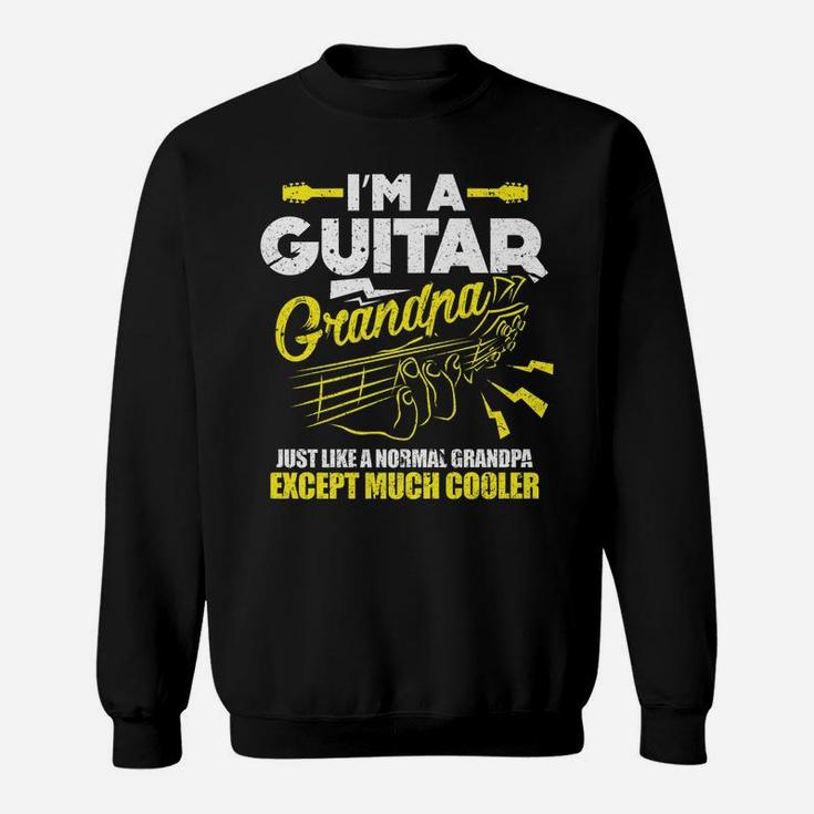 Mens Bass Guitar Guitarist Grandfather Funny I'm A Guitar Grandpa Sweatshirt