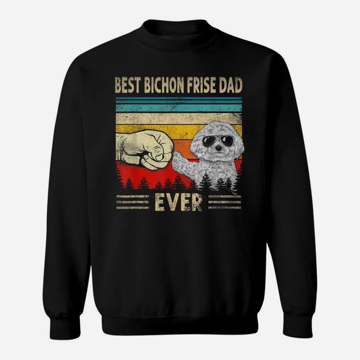 Mens Best Bichon Frise Dad Ever Bump Funny Dog Dad Father's Day Sweatshirt