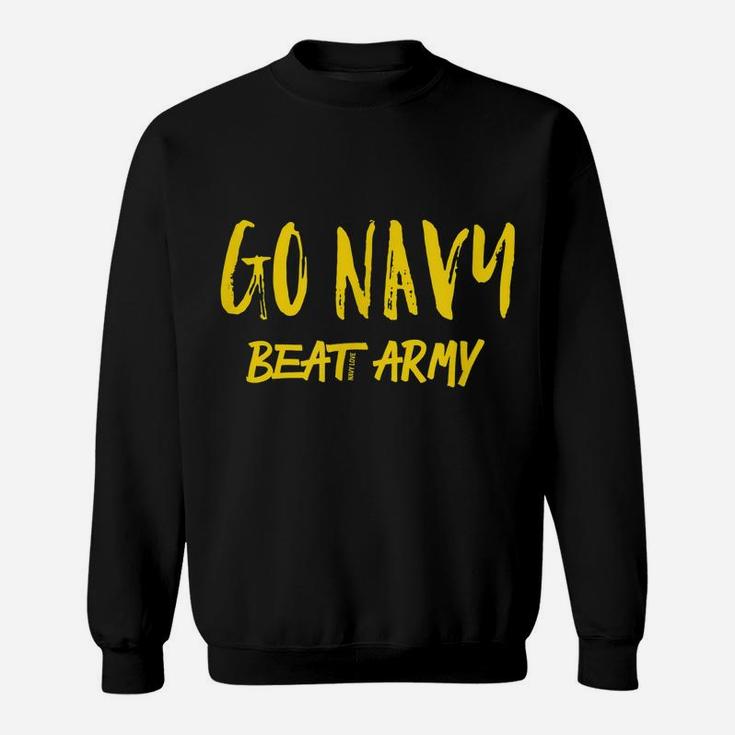 Mens Blue Gold "Go Navy Beat Army" T-Shirt Sweatshirt