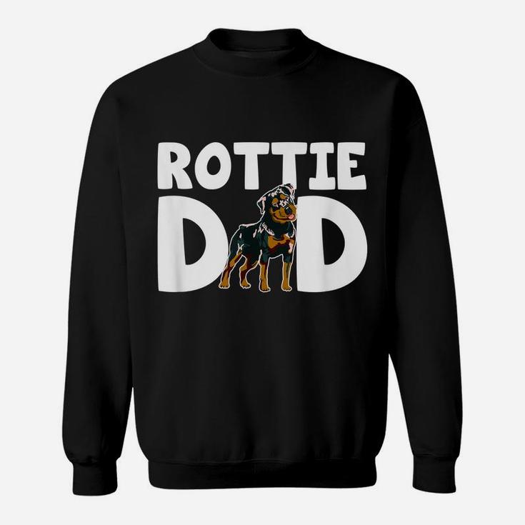 Mens Colorful Rottie Lover I Love My Rottweiler Dad Puppy Owner Sweatshirt