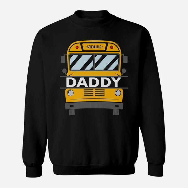 Mens Daddy Matching Family Costume School Bus Theme Kids Party Sweatshirt