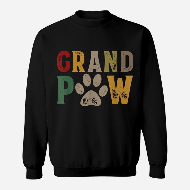 Mens Grand Paw Grandpa Dog Dad Grandpaw Puppy Lover Father's Day Sweatshirt