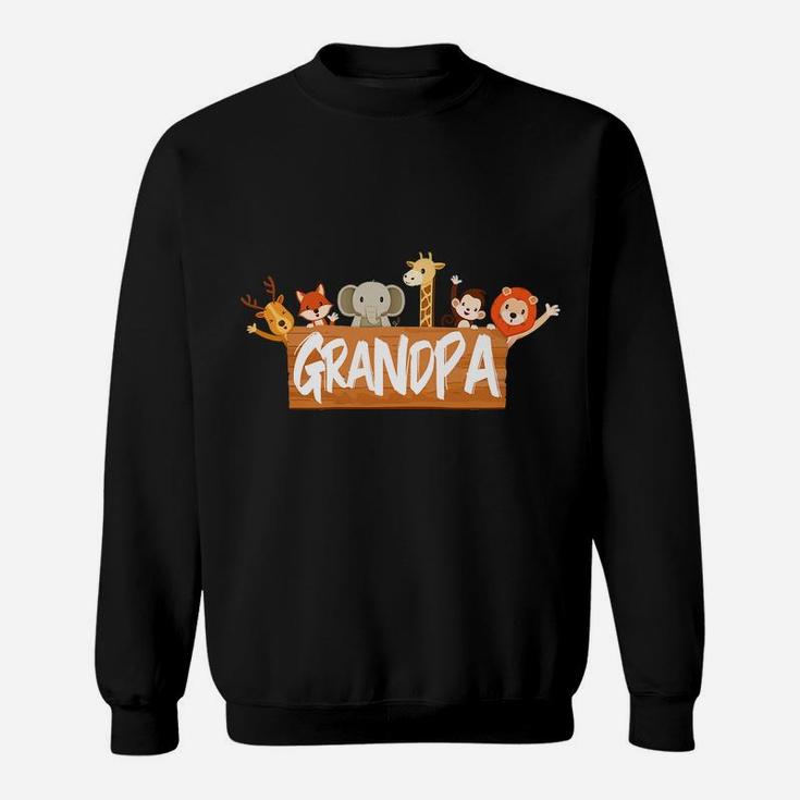 Mens Grandpa Zoo Birthday Shirt Family Costume Party Theme Sweatshirt