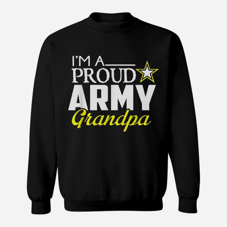 Mens I'm A Proud Army Grandpa T Shirt - Military Grandpa Tee Sweatshirt