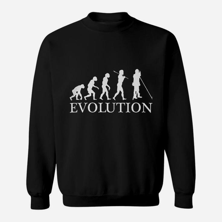 Men's Land Surveyor Evolution Of Man Sweatshirt