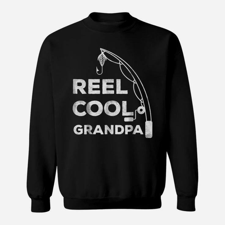 Mens Reel Cool Grandpa  Fishing Dad Father's Day Gift Sweatshirt