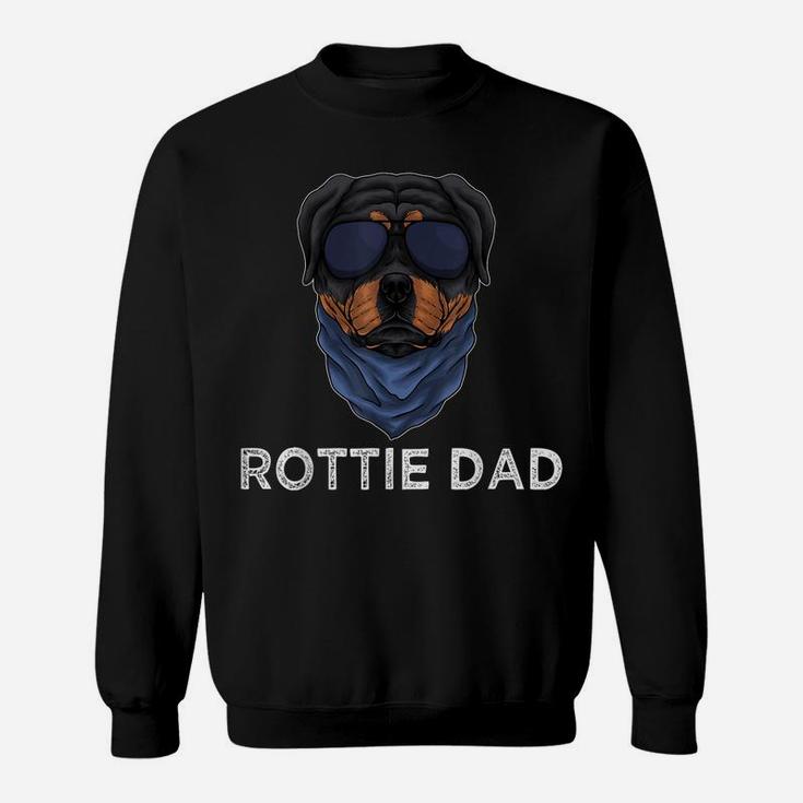 Mens Rottie Dad Rottweiler Dog Puppy Father For Men Grandpa Dad Sweatshirt