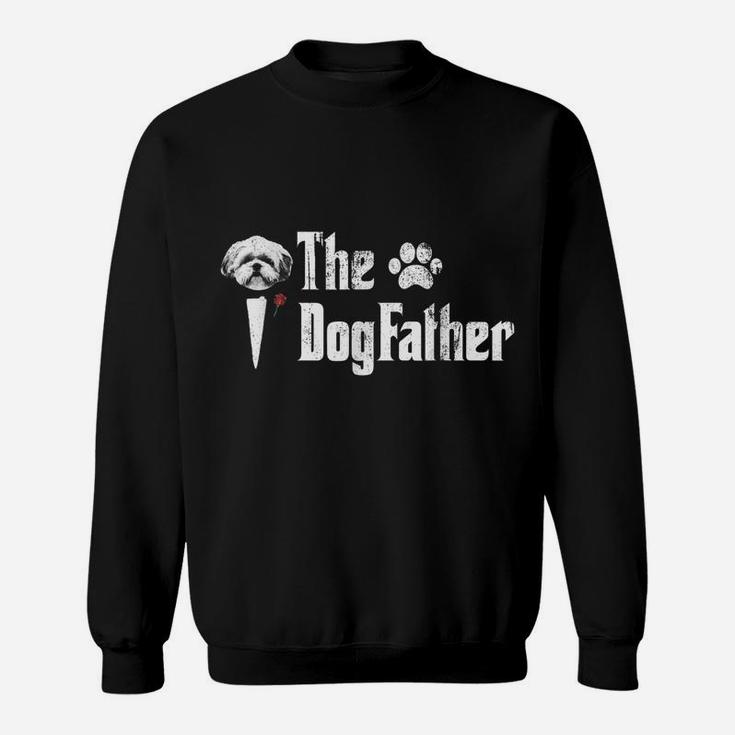 Mens Thes Dogfatherss Shih Tzu Dog Dad Tshirt Father's Day Sweatshirt