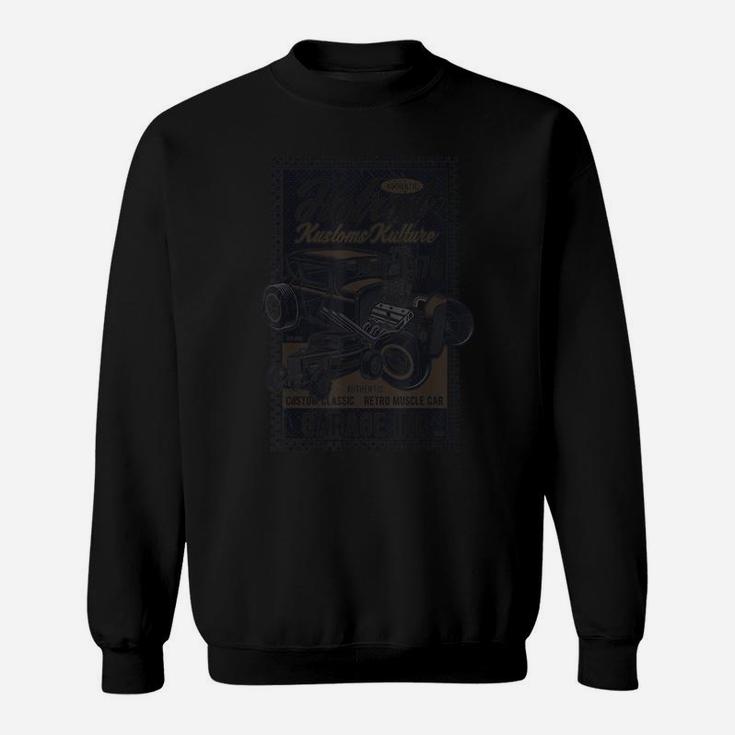Mens Vintage Hot Rod Kustoms Kulture Men Classic Car Sweatshirt