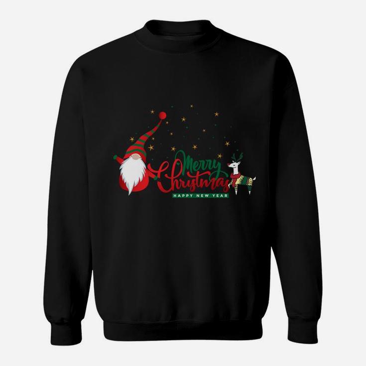 Merry Christmas Outfit Gift Cute Santa Claus Elf Reindeer Sweatshirt Sweatshirt