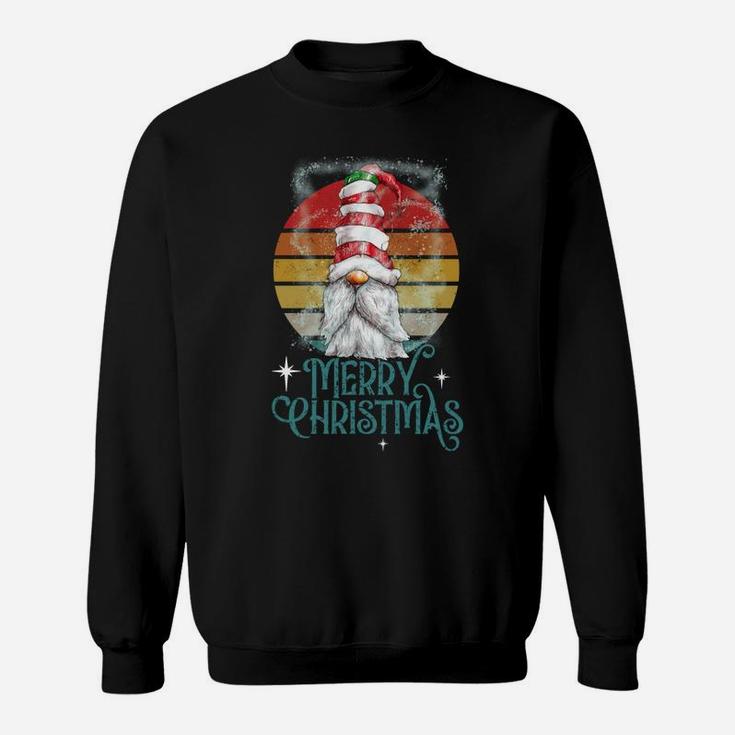 Merry Christmas - Retro Gnome Funny Xmas Gift Sweatshirt Sweatshirt