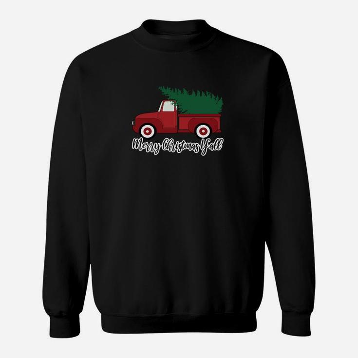Merry Christmas Yall Sweatshirt For Women Men Mom Xmas Gift Sweatshirt
