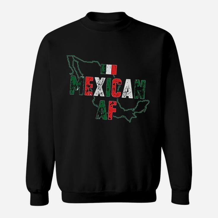 Mexican Af Off Shoulder Proud Mexico Mexico Map Sweatshirt