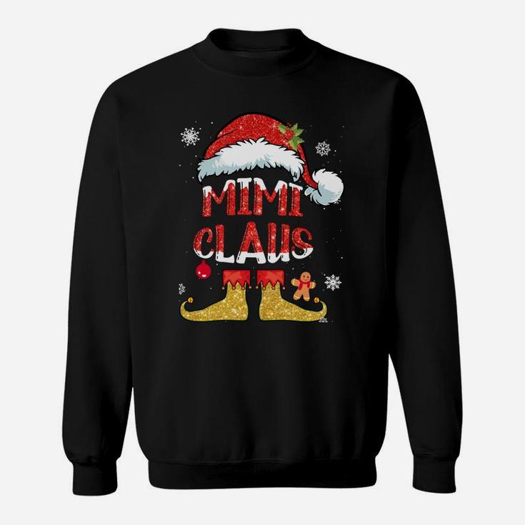 Mimi Claus Christmas Santa Hat Family Group Matching Pajama Sweatshirt