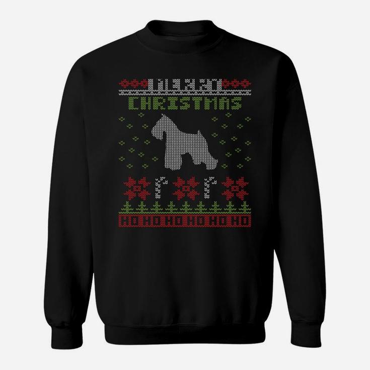 Miniature Schnauzer Dog Ugly Christmas Sweater Sweatshirt Sweatshirt Sweatshirt