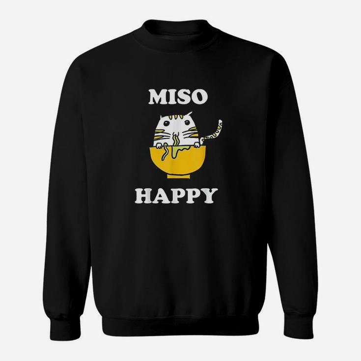 Miso Happy Japanese Cat Lover Sweatshirt