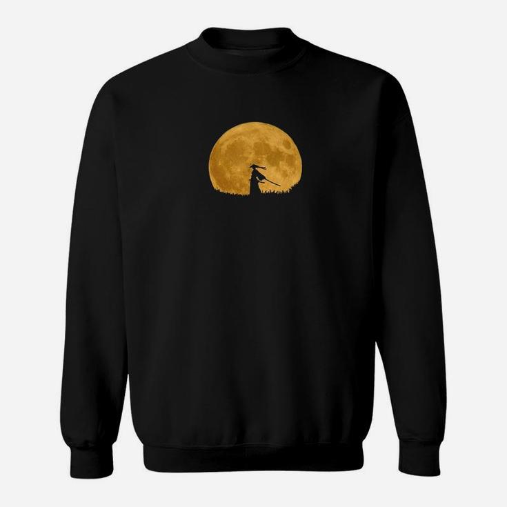 Mondwolf Silhouette Herren Sweatshirt, Grafik Wolf Natur Tee