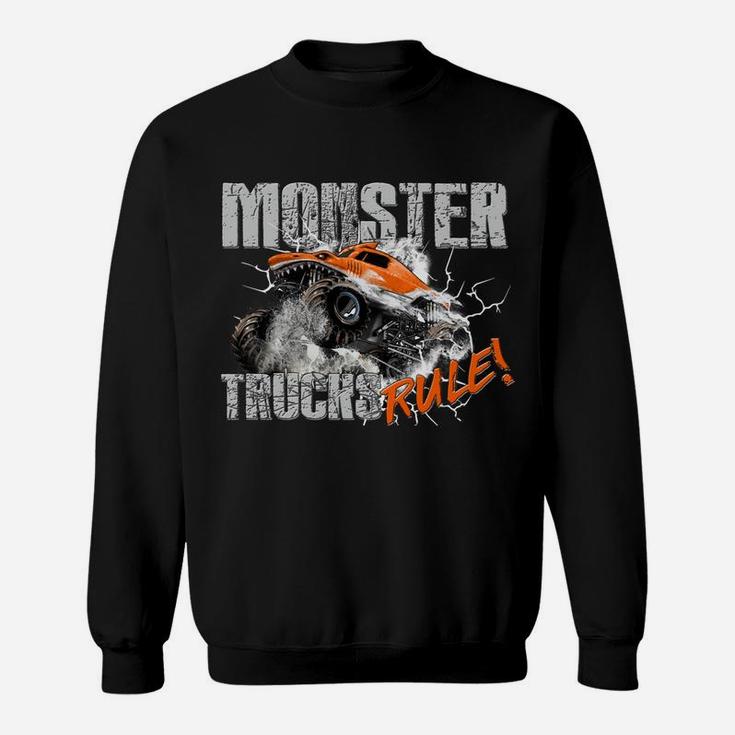 Monster Trucks Rule Hoodie For Boys Sweatshirt