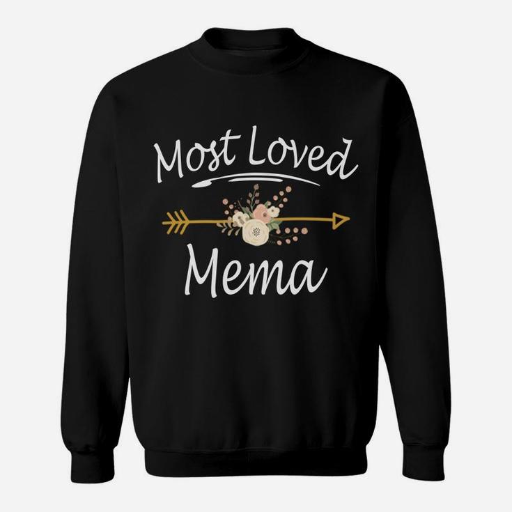 Most Loved Mema Cute Thanksgiving Christmas Gifts Sweatshirt