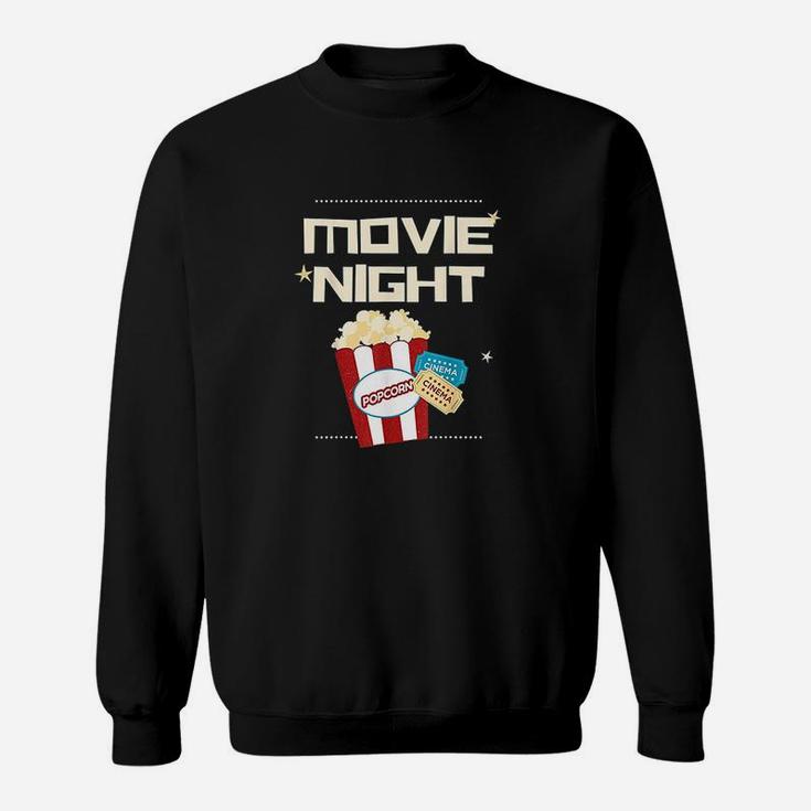Movie Night Popcorn Tickets Cinema Coming Soon Sweatshirt