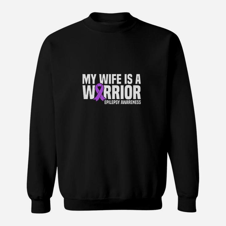 My Wife Is A Purple Ribbon Sweatshirt