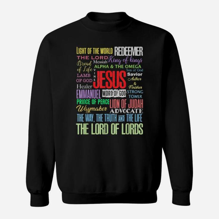 Names Of Jesus Christian Sweatshirt
