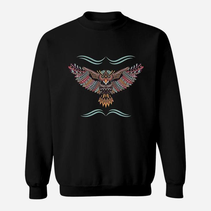 Native American Short Eared Owl Sweatshirt