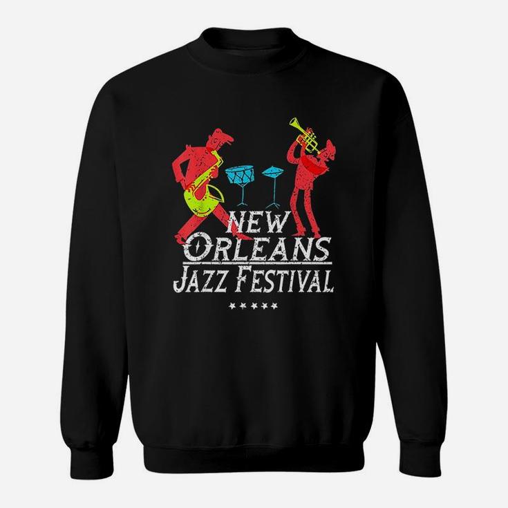 New Orleans Festival Of Jazz Music Sweatshirt