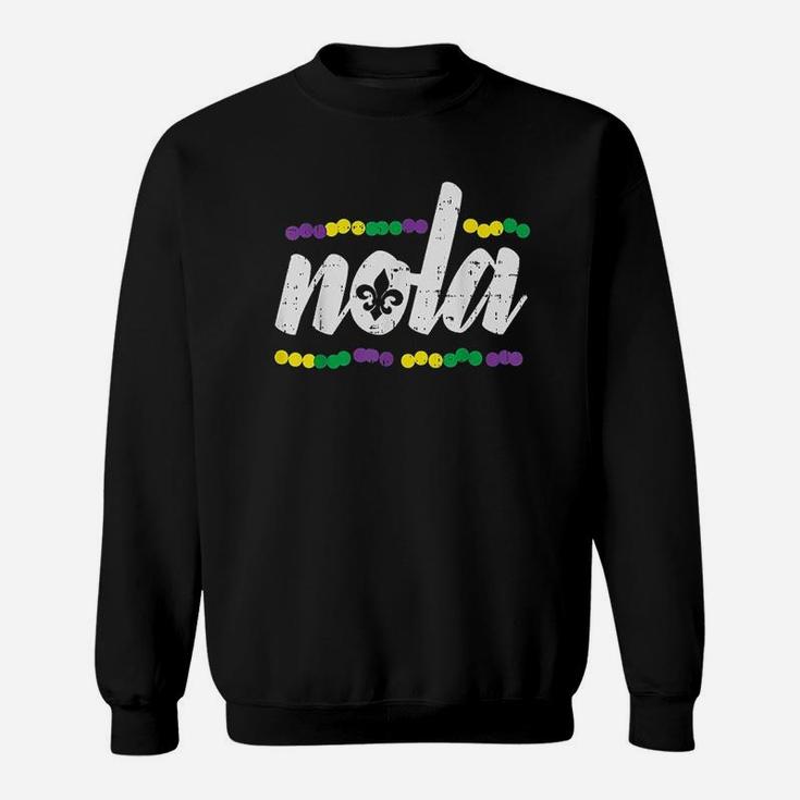 New Orleans Louisiana Jester Funny Mardi Gras Carnival Sweatshirt