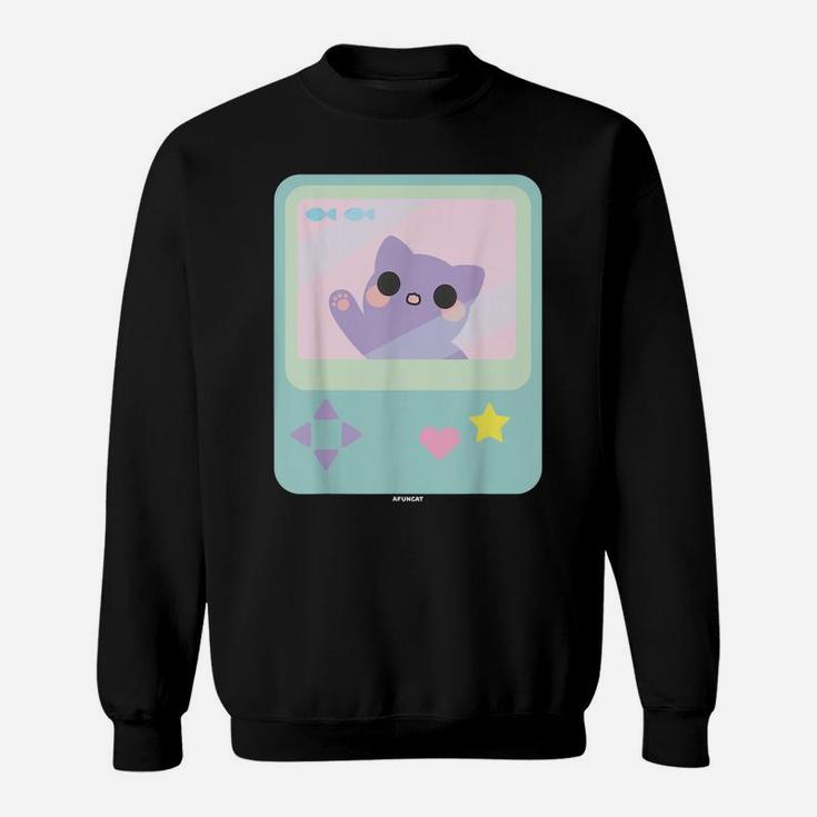 New Super Kawaii Gamer Cat Kitty Pastel Anime Inspired Sweatshirt